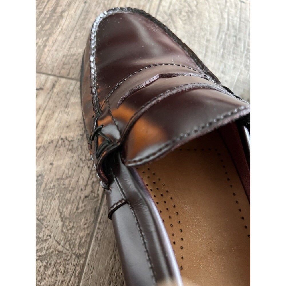 Weejuns Bass Women's Penny Loafers, Size 10W, Leather, Katherine II Burgundy - Picture 8 of 11